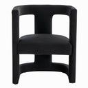 Kendra - Modern Black Fabric Accent Chair