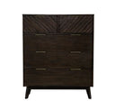 Daisy Mid-Century Dark Acacia Mirror