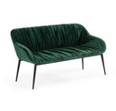 Katrina - Modern Green Fabric Bar Stool