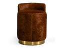 Belvista - Modern Brown Cowhide Ottoman
