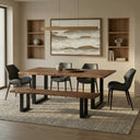 Taylor Modern Live Edge Wood Small 79" Dining Bench