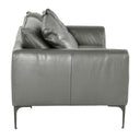 Jacoba - Modern Dark Grey Leather Sofa