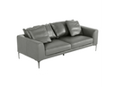 Jacoba - Modern Dark Grey Leather Sofa