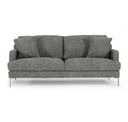 Janina - Modern Light Grey Leather Sofa