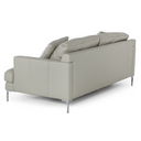 Janina - Modern Light Grey Leather Sofa