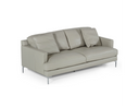 Janina - Modern Light Grey Leather Sofa