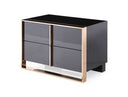 Cartier Modern Black & Rosegold Nightstand
