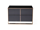 Cartier Modern Black & Rosegold Nightstand