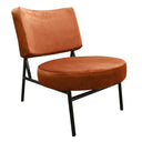 Sami - Modern Orange Velvet Accent Chair