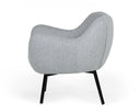 Peyton - Modern Grey Fabric Accent Chair