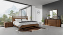 berlin - modern walnut bedroom set