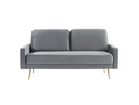 Huffine - Modern Grey Fabric Sofa
