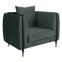 Oswego - Modern Dark Green Jade Accent Chair