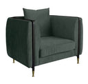 Oswego - Modern Dark Green Jade Sofa
