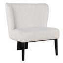 Hobart - Modern Beige Fabric & Black Metal Buffet