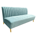 Mosko - Modern Light Green & Gold Fabric Sofa