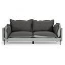 Mars - Modern Grey & Dark Grey Fabric Sofa