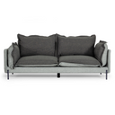 Mars - Modern Grey & Dark Grey Fabric Sofa