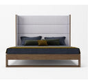 Heloise - Modern Walnut and Stainless Steel TV Stand