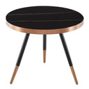 Cayson - Modern Black Ceramic Small Coffee Table