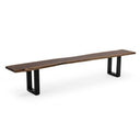 Taylor Modern Live Edge Wood Small 79" Dining Bench