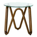 Lassen - Modern Glass & Walnut Coffee Table