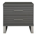 Splendor - Grey High Gloss Slatted MIrror