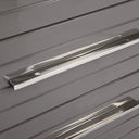 Splendor - Grey High Gloss Slatted Chest