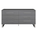 Splendor - Grey High Gloss Slatted MIrror