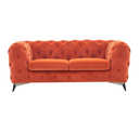 Delilah Modern Grey Fabric Sofa Set