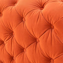 Delilah - Modern Orange Fabric Loveseat