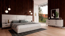 Marbella - Italian Modern White Faux Marble 4-Piece Bedroom Set