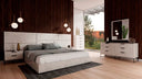 Marbella - Italian Modern White Faux Marble Bed Set