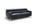 Natalia - Modern Black Leather Sofa