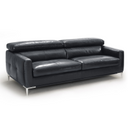 Natalia - Modern Dark Grey Leather Sofa