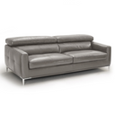 Natalia - Modern Dark Grey Leather Sofa