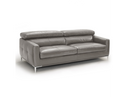 Natalia - Modern Dark Grey Leather Sofa