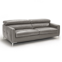 Natalia - Modern Dark Grey Leather Sofa
