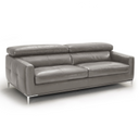 Natalia - Modern Dark Grey Leather Sofa