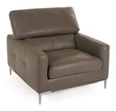 Natalia - Modern Dark Grey Leather Sofa
