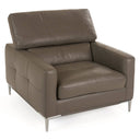 Natalia - Modern Dark Grey Leather Chair