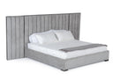 Buckley - Modern Grey & Black Stainless Steel Bed w/ Nightstands