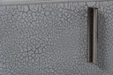 Buckley - Modern Grey & Black Stainless Steel Bed w/ Nightstands