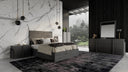 Lucia - Italian Modern Matte Grey + Elm Grey 4-Piece Bedroom Set