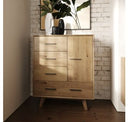Claire - Contemporary Walnut Mirror