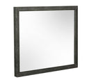 Howard - Modern Shagreen Grey Leatherette Mirror