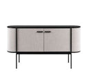 Hobart - Modern Black Ceramic End Table