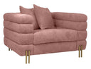 Branson - Pink Velvet Accent Chair