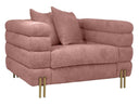 Branson - Pink Velvet Accent Chair