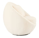 Gypsum - Modern White Swivel Accent Chair